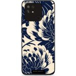Mobiwear Glossy - Xiaomi Redmi 10C - GA40G Modré a béžové květy – Zboží Mobilmania