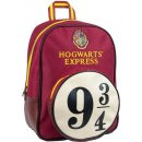 Curerůžová batoh Harry Potter: Nástupiště 9 3/4 Hogwarts Express červená polyester [91783]