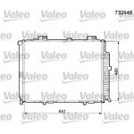 Chladič, chlazení motoru VALEO 732446