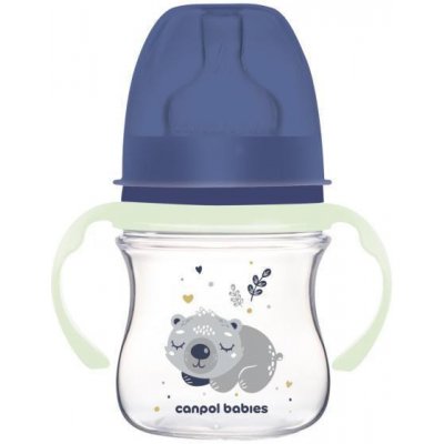 Canpol Babies EasyStart lahvička antikoliková 35/236_blue Sleepy Koala modrý 120ml – Zboží Dáma