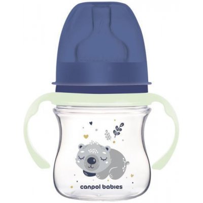 Canpol Babies EasyStart lahvička antikoliková 35/236_blue Sleepy Koala modrý 120ml – Hledejceny.cz