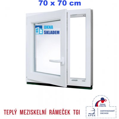 ERKADO 70x70 cm bílé otevíravé i sklopné levé – Zboží Mobilmania