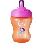 Tommee Tippee netekoucí hrnek s brčkem Straw Cup pink 230 ml – Zboží Mobilmania