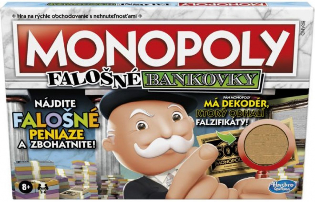 Hasbro Monopoly falešné bankovky SK verze