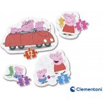 CLEMENTONI Moje první : Prasátko Peppa 4v1 3,6,9,12 dílků – Zbozi.Blesk.cz