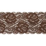 Krajka elastická 80mm 541429 hnědá – Zboží Dáma