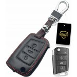 Klíčenka Kožené Pouzdro na klíček VW Golf 7 Tiguan SKODA Kodiaq Seat Leon – Sleviste.cz