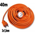 Ecolite Prodlužovák spojka, 40m oranžový 3x1,5mm FX1-40 3*1,5 – Zboží Živě