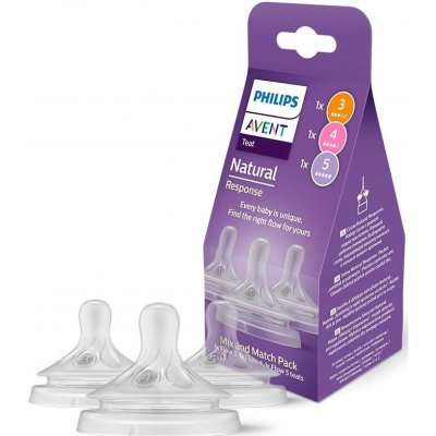 Philips Avent Sada saviček Natural Response SCY960/03 transparentní 3 ks – Zboží Dáma