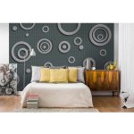 Dimex MS-5-0302 vliesová fototapeta na zeď 3D Kovové kruhy rozměry 375 x 250 cm – Zboží Dáma