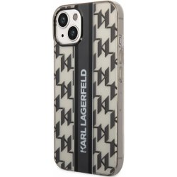 Pouzdro Karl Lagerfeld Monogram Vertical Stripe iPhone 14 Plus černé