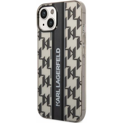 Pouzdro Karl Lagerfeld Monogram Vertical Stripe iPhone 14 Plus černé – Zboží Mobilmania