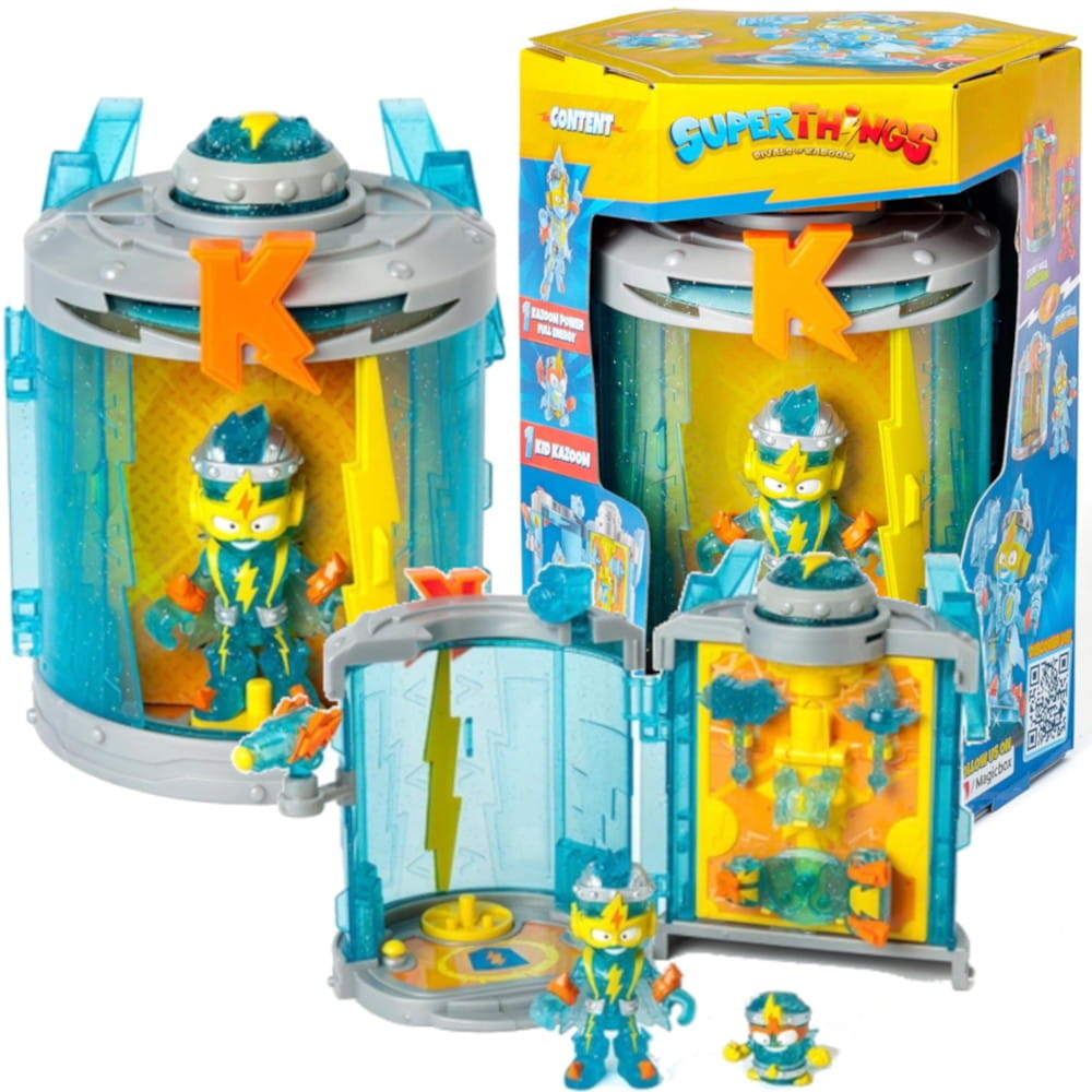 SUPERTHINGS RIVALS OF KABOOM - Power Secret Base. The Top-secret Hideaway Power. Includes 1 Kid, 1 Exclusive SuperThing And Lots Accessories