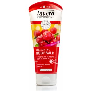 Lavera Regeneratig tělové mléko Bio Brusinka & Bio Arganový olej 200 ml