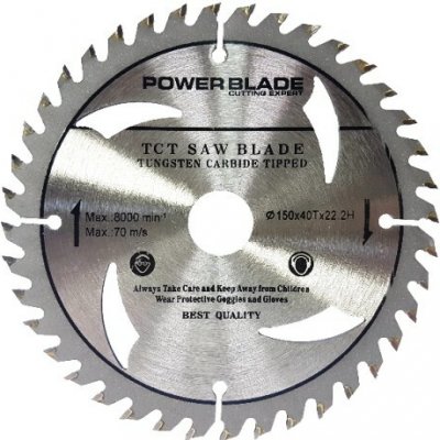 Kotouč pilový s SK plátky (vidiový), 150x40Tx22,2mm POWER BLADE M09053 – Sleviste.cz