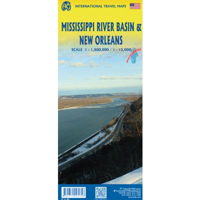 ITMB Publishing mapa New Orleans & Mississippi River Basin 1:1,15tis /1:1,8mil. – Zboží Mobilmania