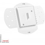 Základna pod vysavačovou zásuvku s krytkou - čtverec - DELUXE SQUARE s nepřilnavým povrchem. Určeno pro centrální vysavače. Originální kanadský potrubní prvek (fitinka). – Hledejceny.cz