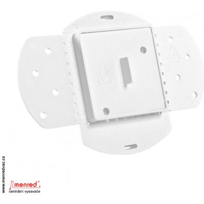 Základna pod vysavačovou zásuvku s krytkou - čtverec - DELUXE SQUARE s nepřilnavým povrchem. Určeno pro centrální vysavače. Originální kanadský potrubní prvek (fitinka). – Hledejceny.cz