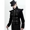 Pánský kabát Devil Fashion Bodom Gothic Floral Velvet Coat With Slit