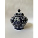 PORCELÁNOVÁ VÁZA S VÍKEM - KOBALTOVÁ MODŘ – Hledejceny.cz