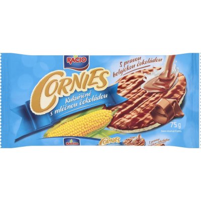 Racio cornies kukuřičné chlebíčky s mléčnou čokoládou 75 g – Zboží Dáma