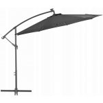 vidaXL 42969 Konzolový slunečník s LED světly ocelová tyč 300 cm antracitová – Hledejceny.cz