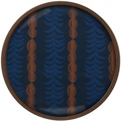 Ethnicraft Podnos Glass Tray Round Royal Palm Large 30cm – Zboží Mobilmania