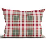 MKLuzkoviny.cz Vánoční bavlněný Renforcé Káro zelené 50 x 70 cm – Sleviste.cz