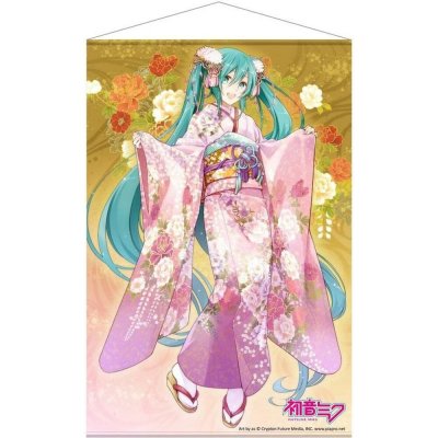 Plátěný plakát Vocaloid - Miku Hatsune #5 (Kimono) 60 x 90 cm – Hledejceny.cz