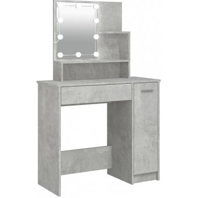 Nábytek XL s LED 808814 betonově šedý – Hledejceny.cz