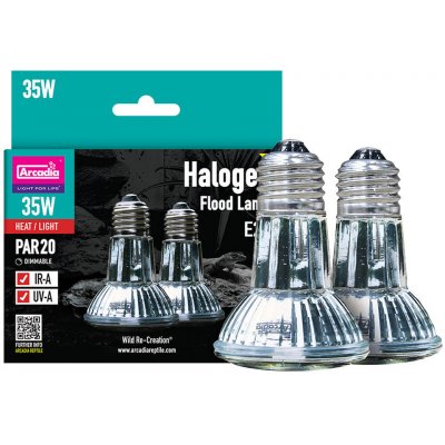 Arcadia Halogen Heat Lamp 35 W Twin pack – Sleviste.cz
