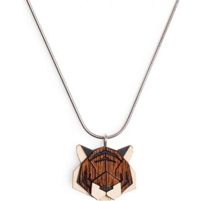 BeWooden Dámský dřevěný přívěsek na krk Tiger Pendant AP13 – Zboží Mobilmania