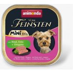 Animonda Vom Feinsten Mini Adult Dog hovězí kachní a oregáno 100 g – Zboží Mobilmania