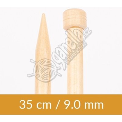 Pletací jehlice DROPS Basic Birch, 35cm 09.00mm – Hledejceny.cz