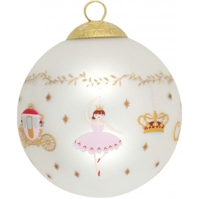 GREEN GATE Vánoční baňka Royal Christmas Ø 8 cm, bílá barva, sklo – Hledejceny.cz