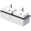 Koupelnový nábytek Intedoor TA 140D 2Z KDP A0016 Skříňka spodní 140 cm s 2 keramickými umyvadly, 2 zásuvky TA 140D 2Z KDP A0016