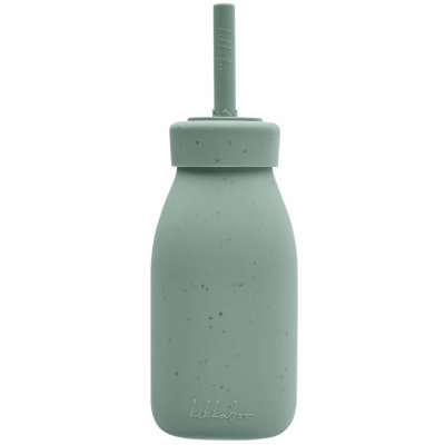 KIKKABOO Láhev s brčkem Platinum Silicone Sage – Sleviste.cz