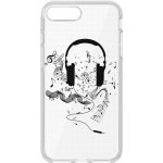 Trendy s potiskem Music transparentní – iPhone 6 / 6S – Zboží Mobilmania