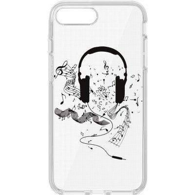 Trendy s potiskem Music transparentní – iPhone 6 / 6S – Zboží Mobilmania
