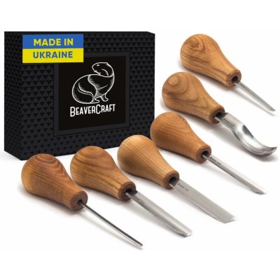 BeaverCraft řezbářská sada Wood Carving Set With Palm Chisels – Zbozi.Blesk.cz