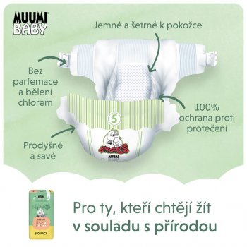 Muumi Baby 5 Maxi+ 10-16 kg eko 66 ks