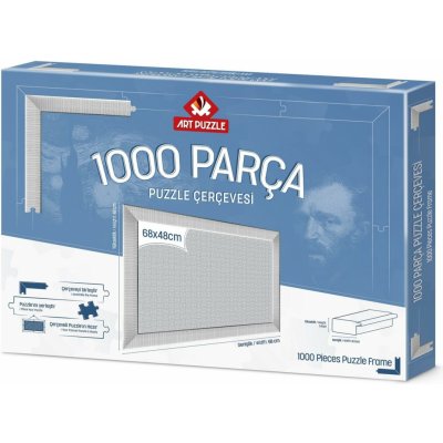 ART PUZZLE Rám 68x48cm White – Zboží Dáma