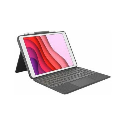 Logitech Combo Touch Tastatur ochranný kryt s klávesnicí DE pro Apple iPad 7. 8. 9. generace iPad Air 3. gen. 920-009624