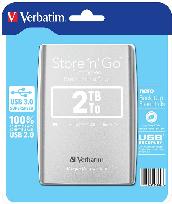 Verbatim Store 'n' Go 2TB, USB 3.0, 53189 od 1 747 Kč - Heureka.cz