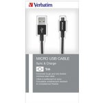 Verbatim 48863 USB (2.0), USB A samec - microUSB samec, 1m, černý