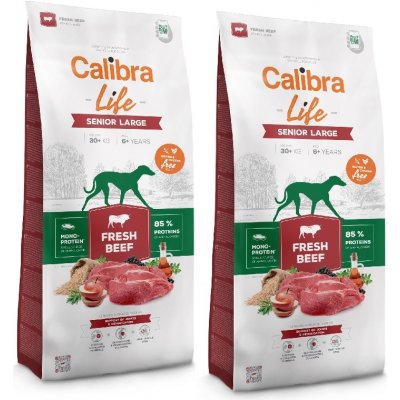 Calibra Dog Life Senior Large Fresh Beef 2 x 12 kg – Zboží Mobilmania