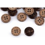 Knoflík kokos oboustranný velikost 24", 28", 36", 40", 48" Varianta: 1 (24") přírodní stř., Balení: 5 ks – Zboží Dáma