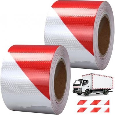 HPiano 2 kusy reflexní pásky červenobílé, – Zboží Dáma