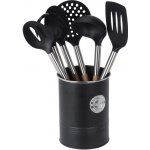EH Excellent Houseware Sada kuchyňského náčiní, 6 prvků v kovovém stojanu černá – Hledejceny.cz