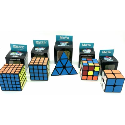Rubikova kostka Dárkový 5 set MoYu s pyramidou – Zboží Mobilmania